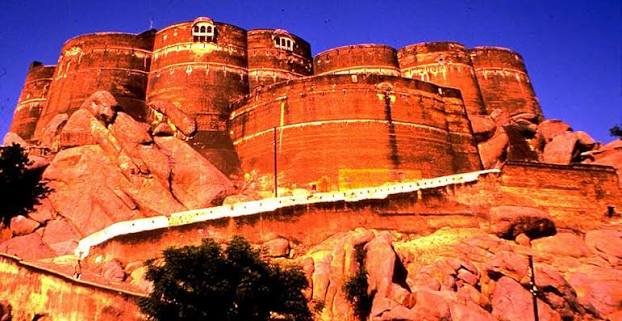 Laxmangarh Fort, a historic fort near Sikar in the Shekhawati region